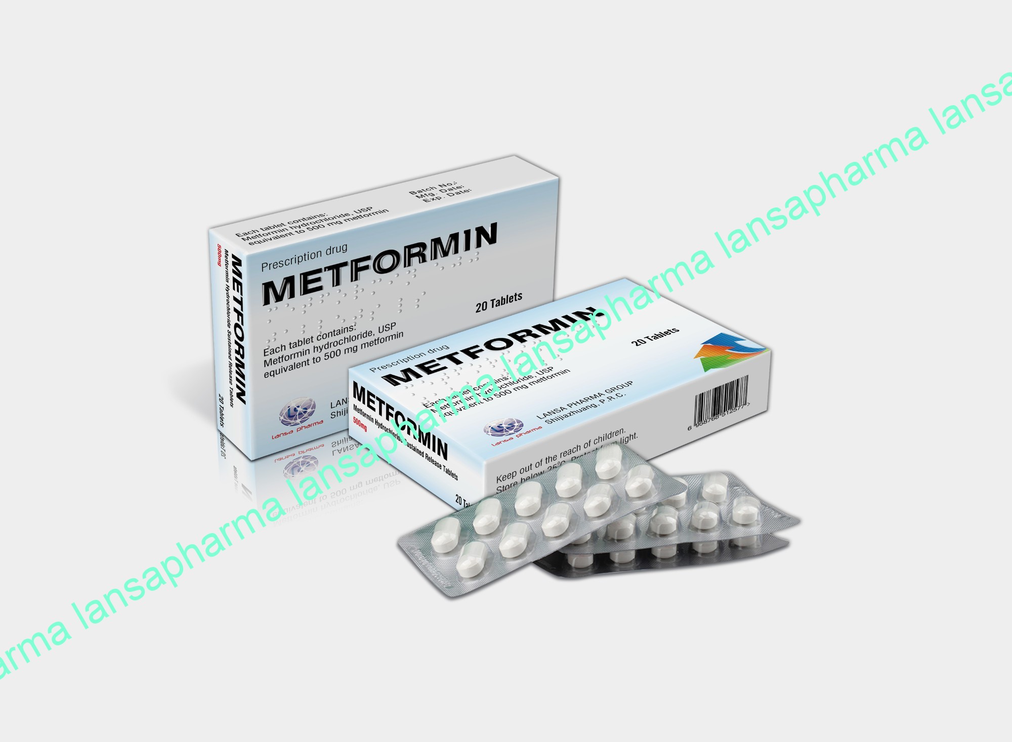 Metformin Hydrochloride Sustained Release Tablets
