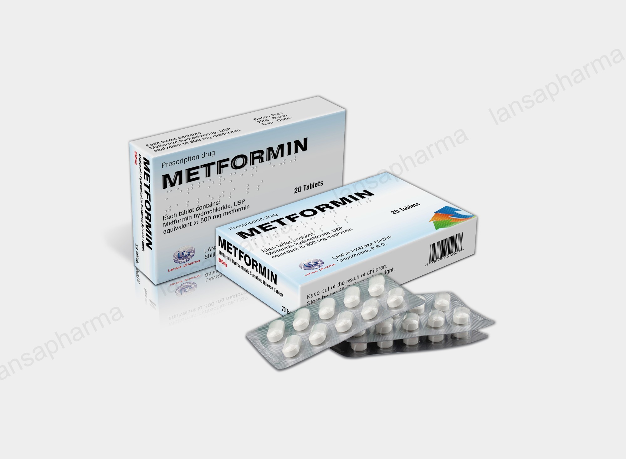 Metformin Hydrochloride Sustained Release Tablets