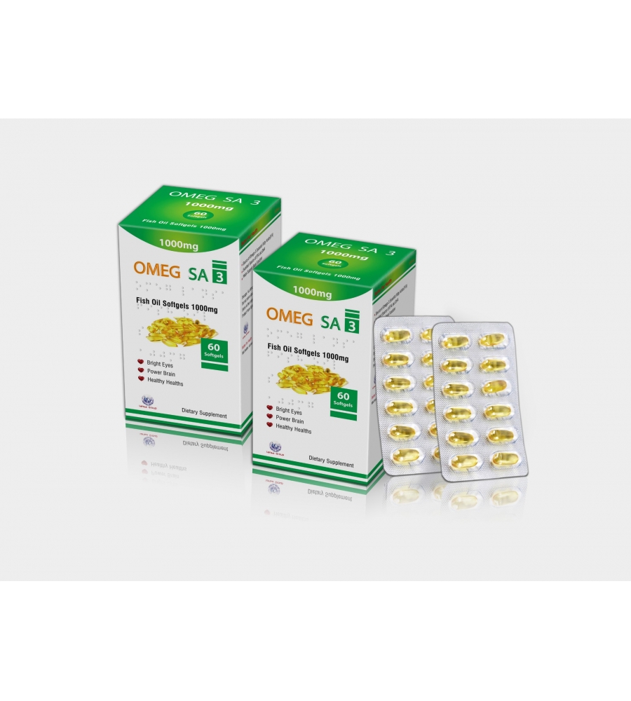 Omega Fish Oil Softgels 1000mg